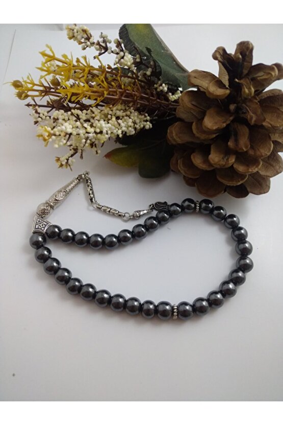 Hematit Taşı Tespih  Doğaltaş Tespih