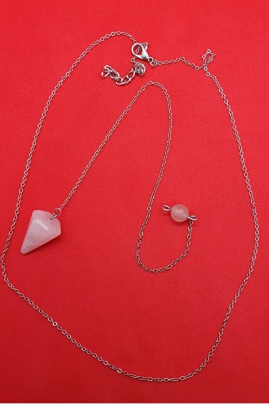 Sertifikalı Doğal Pembe Kuvars Doğal Taş Pandül