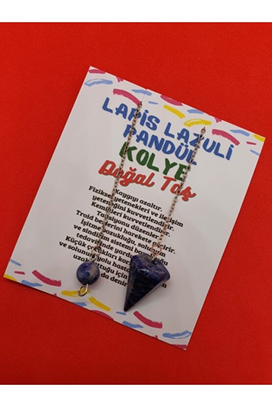 Sertifikalı Doğal Lapis Lazuli Doğal Taş Pandül