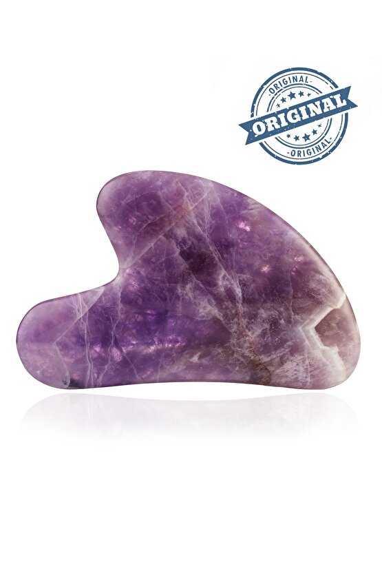 Ametist Gua Sha Yüz Masaj Taşı