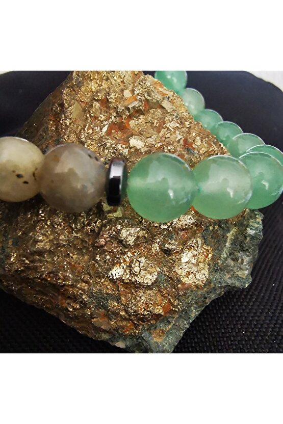 Kalp doğaltaş Bilekliği