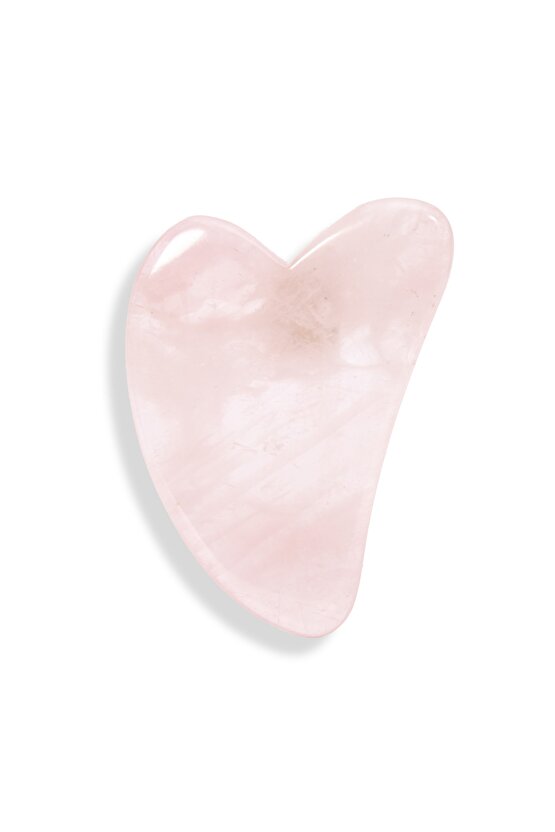 Pembe Kuvars Gua Sha Masaj Aleti | Klasik