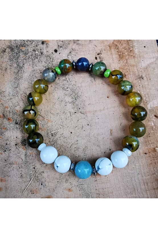 Ikizler Burcu  Doğaltaş Bilekliği