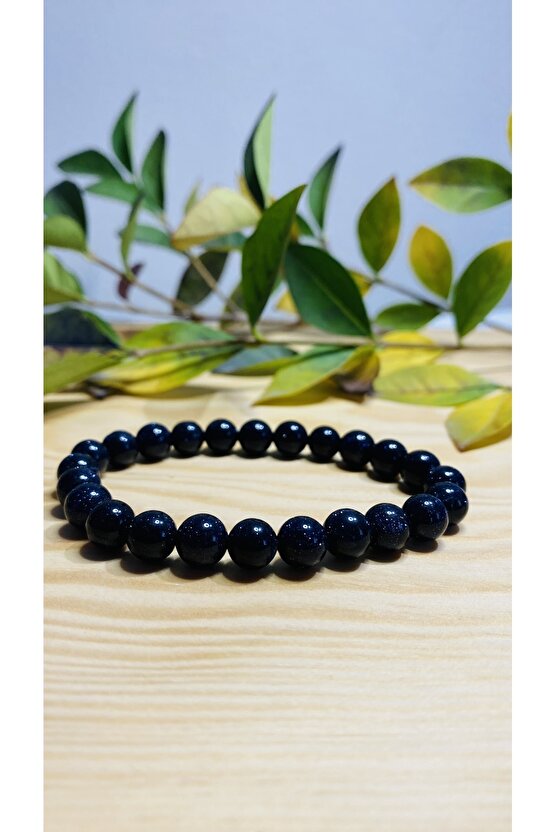 Orjinal Lacivert Yıldız Taşı Unisex Bileklik