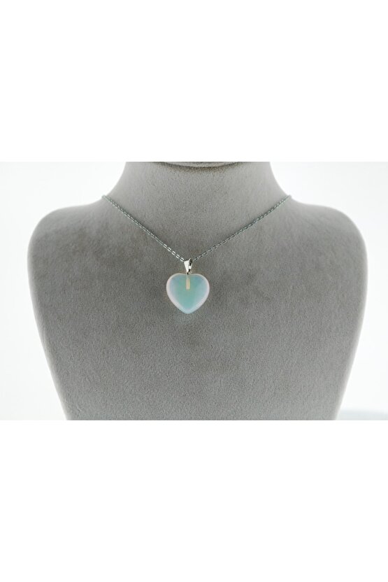 Opalit Kalp Kolye