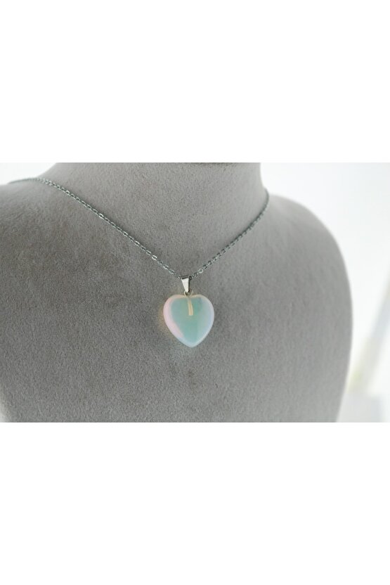 Opalit Kalp Kolye