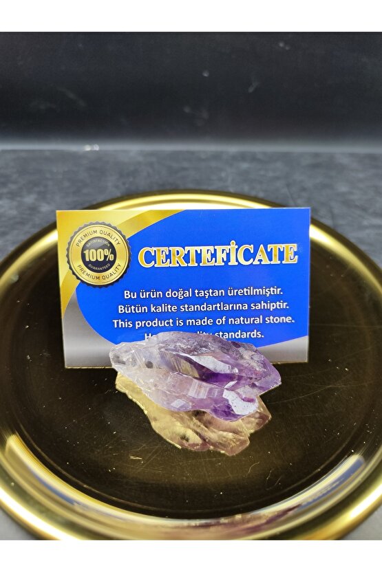 Ametist Ham Diş Dekoratif Doğal Taş (sertifikalı)
