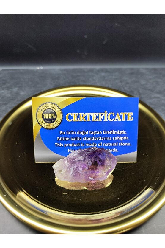 Ametist Ham Diş Dekoratif Doğal Taş (sertifikalı)