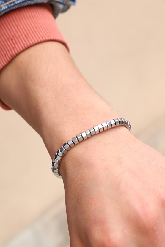 Hematit Doğal Taşlı Bileklik