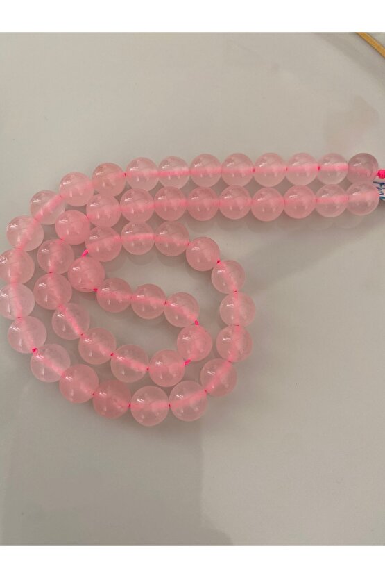 Pembe Kuvars Doğal Taş Dizi (8 Mm) (sertifikalı)