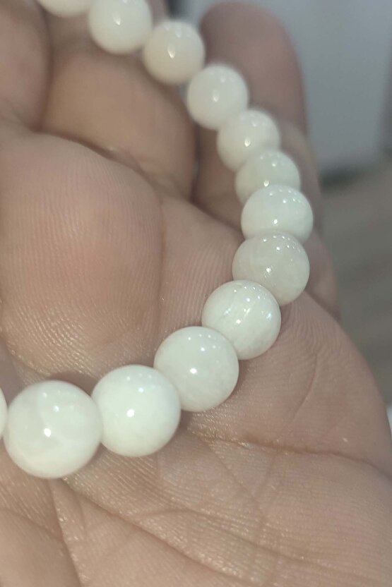 Ay Taşı 8 Mm Natural Bileklik