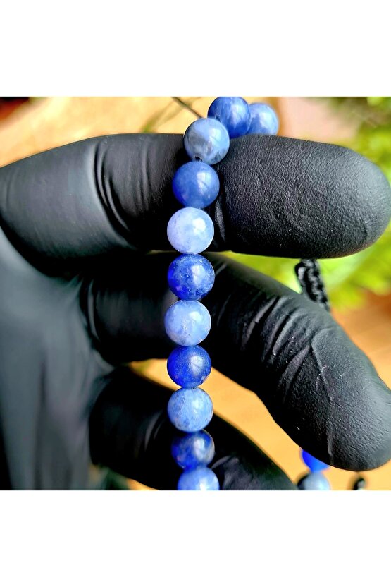Sodalit Doğal Taş Bileklik (EL YAPIMI TASARIM ÜRÜNLER)