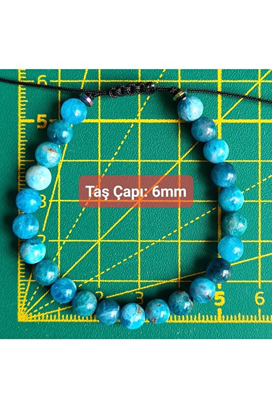 Apatit Doğal Taş Bileklik (EL YAPIMI TASARIM ÜRÜNLER)