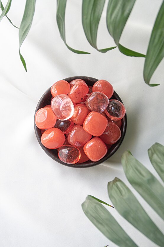 Çilek Kuvars Tamburlanmış Tımbıl Taş