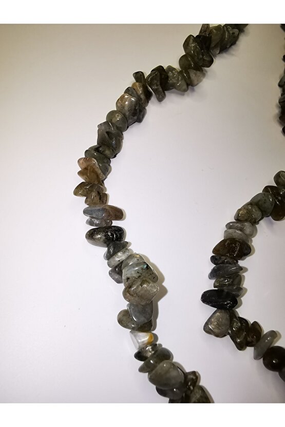 Labradorit kırıktaş doğaltaş dizi kolye