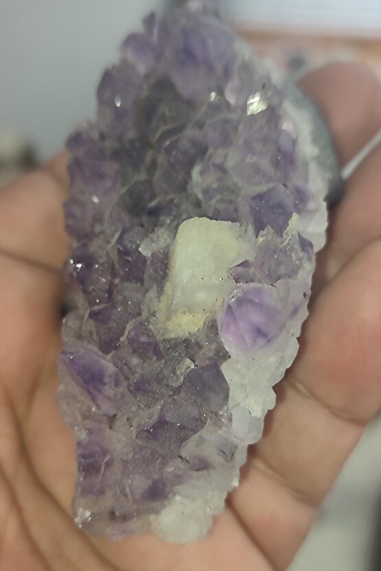 Ametist Taşı Brezilya Ham Dekoratif Kütle 187 Gr