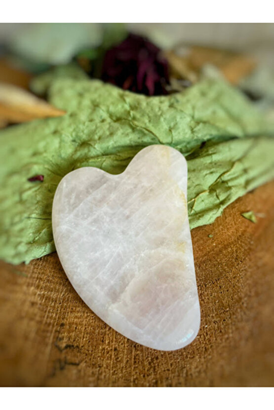 Kalp Guasha Yüz Masaj Aleti Doğal Taş YÜZ MASAJ