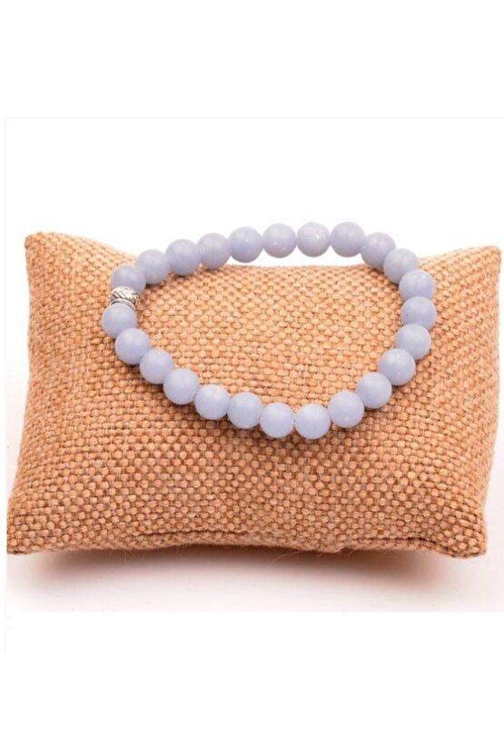 Anjelit (MELEK) Doğal Taş Bileklik 6mm