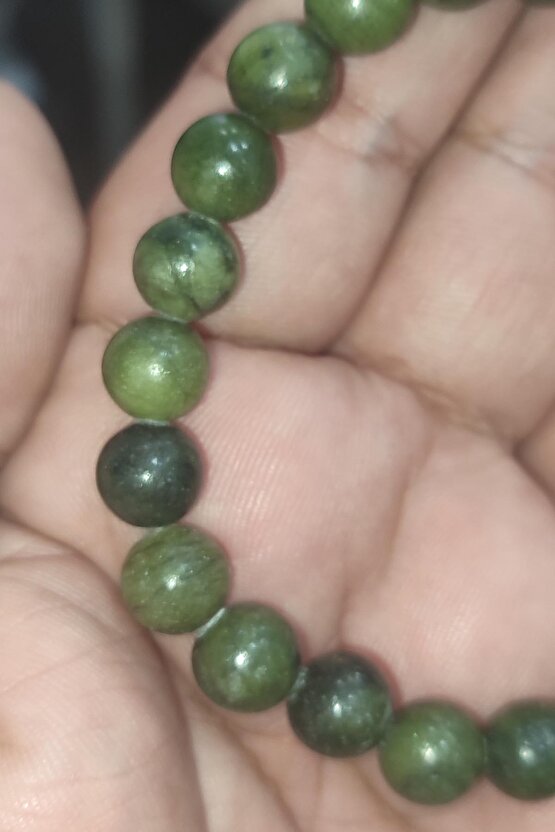 Yeşil Jasper Taşı Natural 8 mm Doğaltaş Bileklik