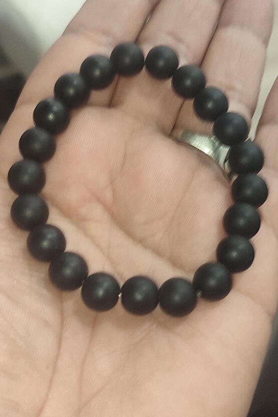 Oniks Taşı 10 mm Mat Natural Doğaltaş Bileklik