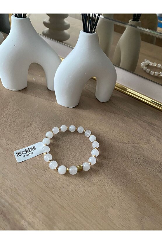 KRİSTAL KUVARS TAŞI BİLEKLİK DOĞAL TAŞ