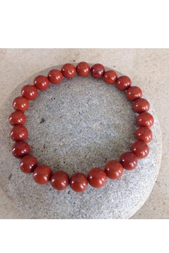 Jasper Kırmızı KadınErkek Bileklik