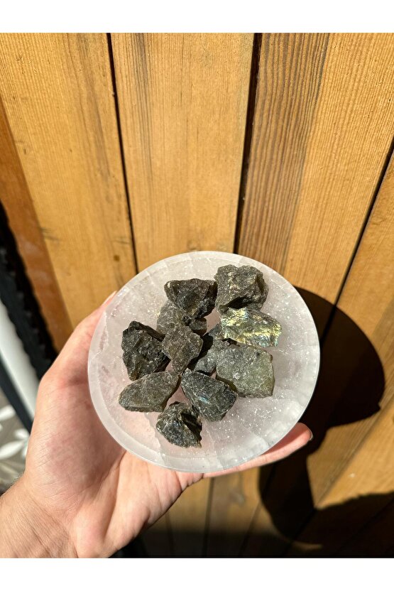 10lu Labradorit Ham Parça Doğal Taş