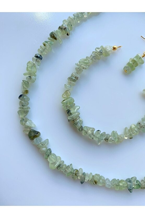 Prinayt (Prenhit) Kırıktaş Doğal Taş Set