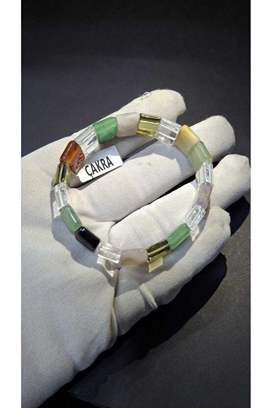 Çakra Rolex Kare Kesim 8 X 14 Mm Özel Kesim Doğal Taş Bileklik