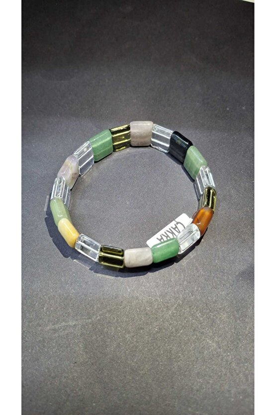 Çakra Rolex Kare Kesim 8 X 14 Mm Özel Kesim Doğal Taş Bileklik