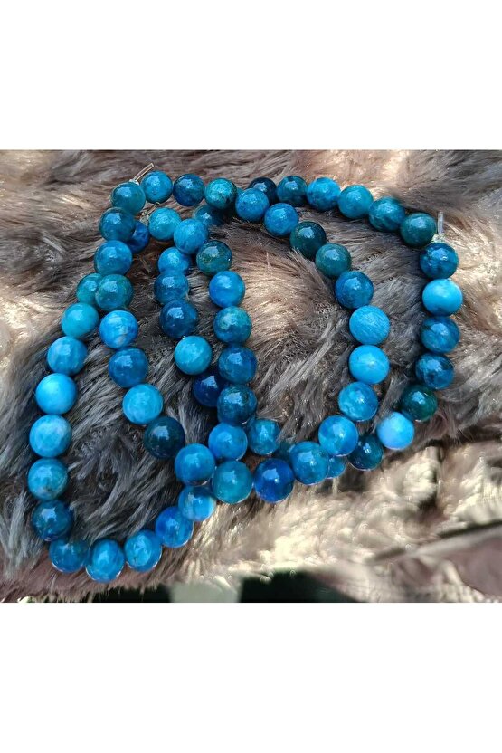 Markasına Benzetme Apatit Taşı Doğal Taş Renklendirilmiş Bileklik