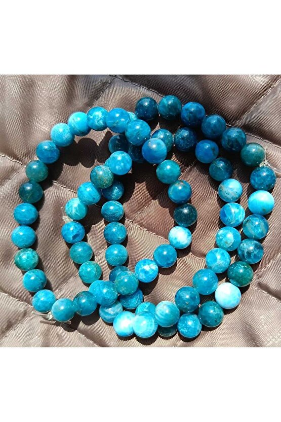 Markasına Benzetme Apatit Taşı Doğal Taş Renklendirilmiş Bileklik