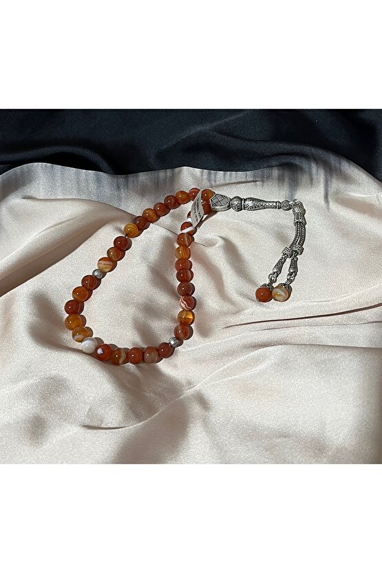 akik tesbih doğaltaş 8 mm