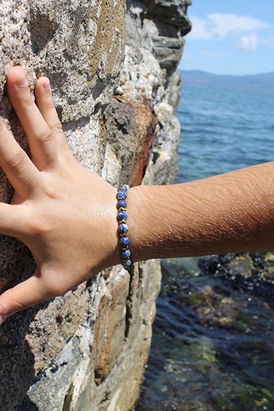 Lapis Lazuli Doğaltaş 8 Mm Küre Kesim