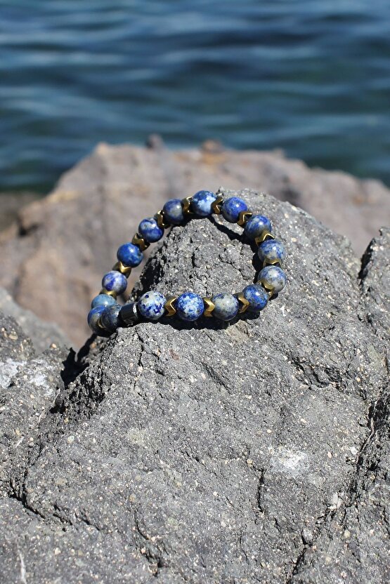 Lapis Lazuli Doğaltaş 8 Mm Küre Kesim