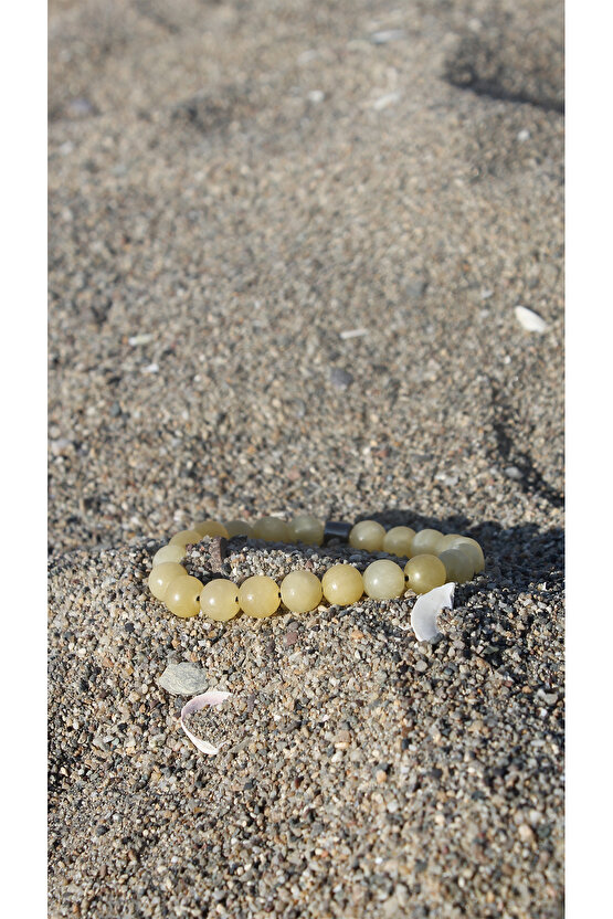 Kalsit Doğaltaş Zihin Temizliği Bileklik