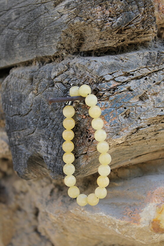 Kalsit Doğaltaş Zihin Temizliği Bileklik