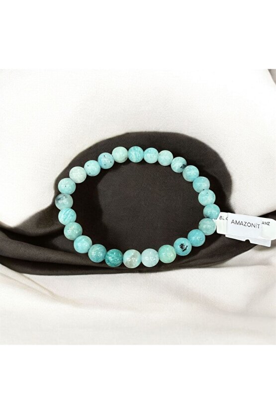 AuraStone Amazonit 8mm Doğaltaş Bilekilk