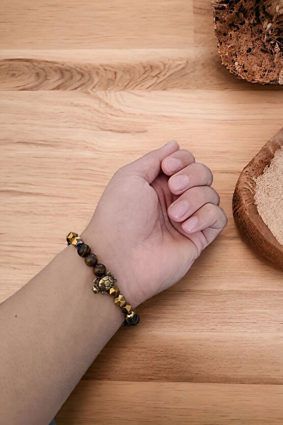 Kaplan Gözü Bileklik - Hematit Bileklik - Karizma Bilekliği - Erkek Bileklik - Kadın Bileklik