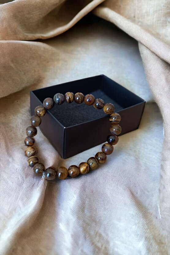 Kaplan Gözü Bileklik - Orijinal Doğal Taş - Gerçek Kaplan Gözü Bileklik