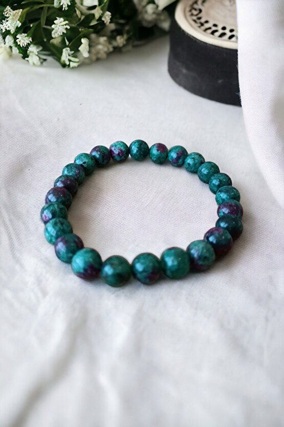 Epidot Taşı Rüya Kuvars Taşı Orijinal Gerçek Doğal Taş Bileklik Depresyon Zihin Açıcı Bileklik