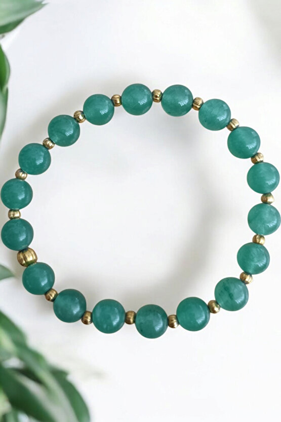 Aventurin Bileklik Dorika Taşlı Bileklik Aventuriğn Taşı Bileklik Doğal Taş