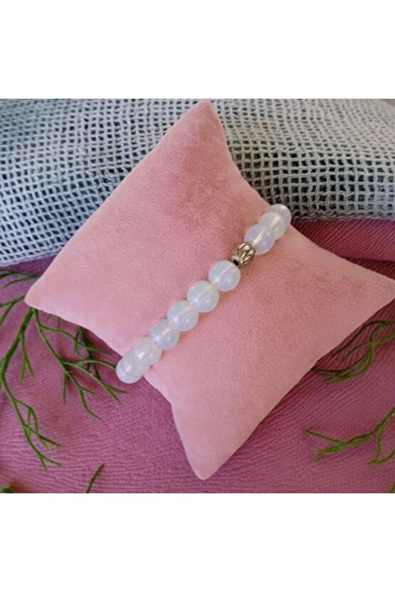 Doğaltaş Bileklik, Opalit Taşı, 8mm