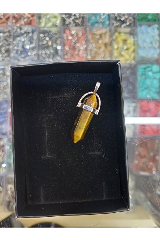 Doğaltaş Pandül Kesim Kadın Erkek (Unisex) Kolye