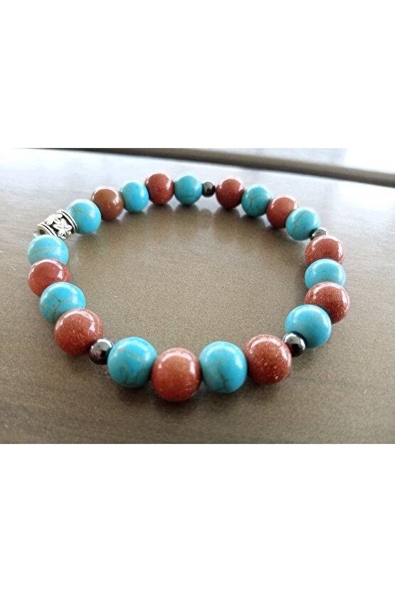 Firuze & Yıldız Taşı Bileklik Doğal Taş