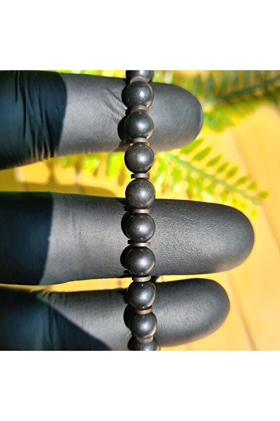Zirve Kalite Şungit - Shungite - Shungit Doğal Taş Bileklik (el Yapımı Tasarım Ürünler)