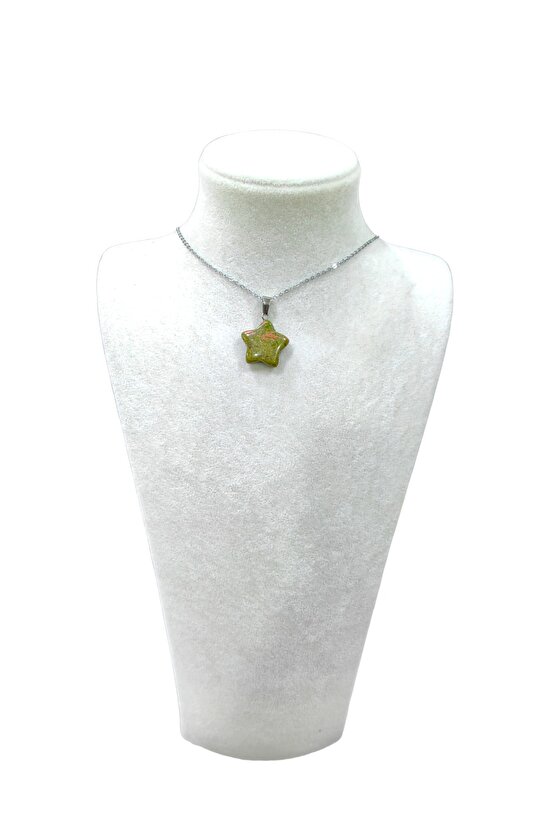 Unakit Yıldız Doğal Taş Kadın Kolye