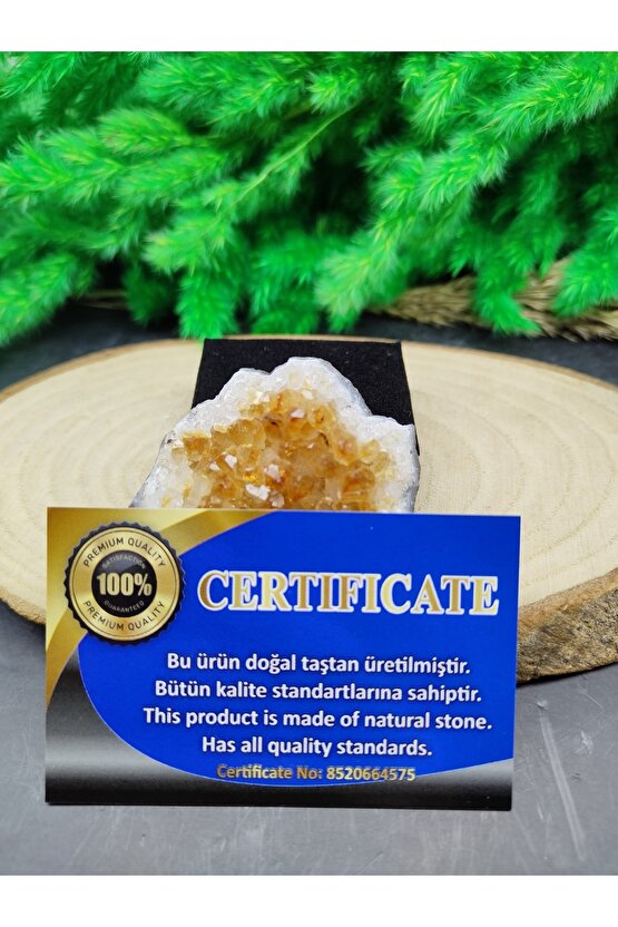 Ham Sitrin Kaya Dekoratif Doğal Taş (sertifikalı)