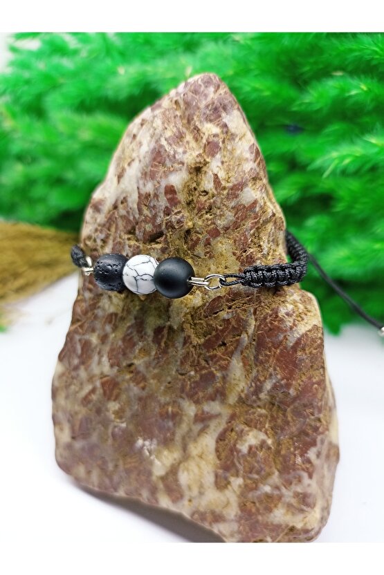 Doğaltaş Bileklik (sertifikalı)(makremeli)