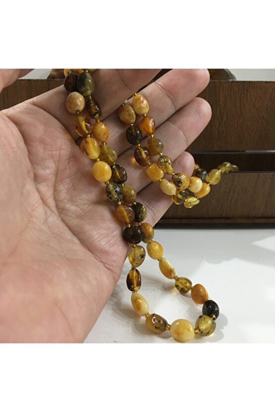 Kehribar Yetikin Kolyesi Hsg00222